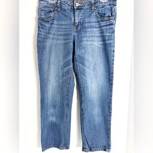 CHEROKEE DENIM BLUE BOYFRIEND CROP JEANS GIRL’S 16